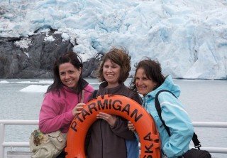 Photo of passengers on the glacier cruise