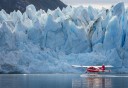 Photo of Floatplane Next To Glacier