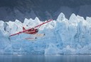 Photo of Floatplane Soaring by Blue Glaciers
