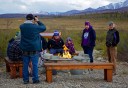 Photo of Guests Sitting Around Firepit