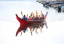 Photo of Icy Strait Tlingit Canoe and Culture Tour Paddles Up Water Ripples