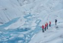 Photo of Juneau Helicopter Glacier Trek Pointing out a Crevase