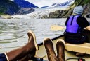 Photo of Juneau Mendenhall Lake Canoe Adventure Tour Break Time