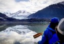 Photo of Juneau Mendenhall Lake Canoe Adventure Tour Panoramic Views while Canoeing