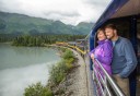 Photo of Train Couple Outdoors Alaska Railroad