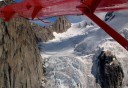 Photo of aerial glacier view