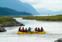 Photo of chilkoot trail hike float and summit drive floating down the gentle taiya river