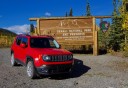 Photo of denali self guided jeep adventure Infront of Denali National Park Sign