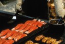 Photo of fresh grilled salmon at salmon bake