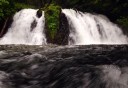 Photo of gold creek waterfall at salmon bake