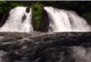 Photo of gold creek waterfall at salmon bake
