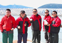 Photo of guests on taku glacier
