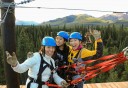 Photo of having a blast while ziplining