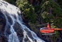 Photo of helicopter fly by of mahoney falls