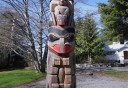 Photo of large totem pole