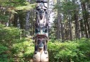 Photo of massive totem pole