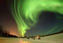 Photo of swirling aurora
