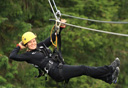 Photo of woman on zipline tour