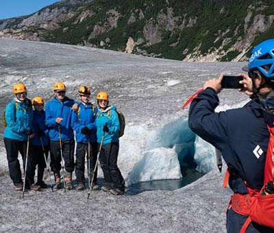 Photo of norris glacier fly in hike packraft outing thumbnail