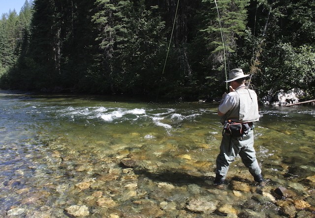 Fly Fishing near Chichagof Island in Alaska