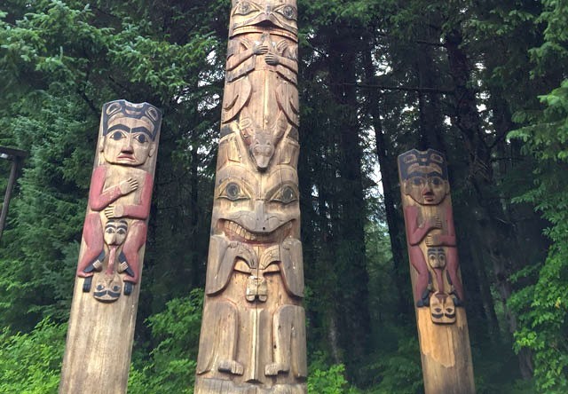 Sitka Totem Poles at Sitka National Historic Park